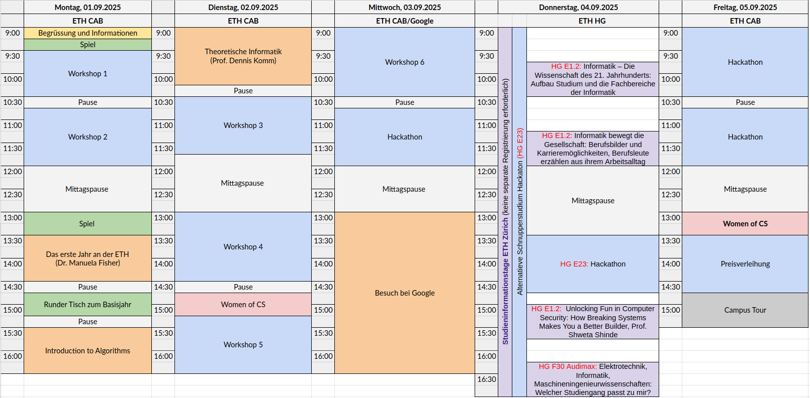 Stundenplan